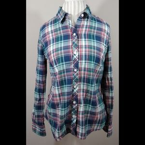 Lucky Brand Plaid Button up Shirt Size Medium
